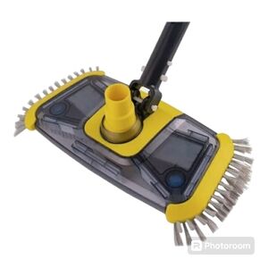 Poolaza See Through 14" Rectangular Weighted Pool Vacuum Head w/ side brushes